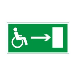 Znak 11 Kierunek dr ew niepełnospr prawo 300x150PF