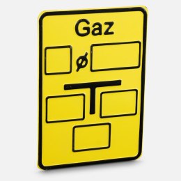 Tabliczka wodociągowa - Gaz - Z/C Aluminium