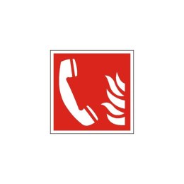 Znak F006 Telefon alarmowania pożarowego ISO7010 F06