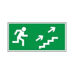 Znak Kierunek ewakuacji schodami G-P