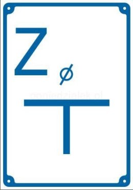 Znak Tabliczka wodociągi Zasuwa 150x200 PB