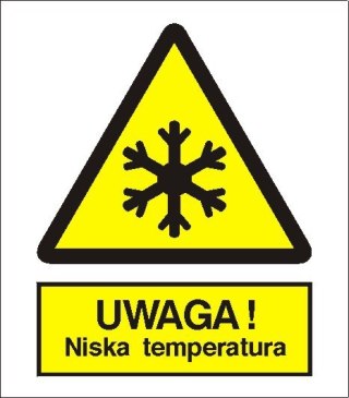 Znak Uwaga niska temperatura 225x275 PB