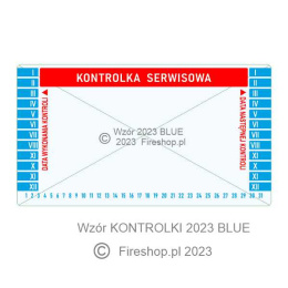 Etykieta "Kontrolka serwisowa 2023 BLUE 25FS