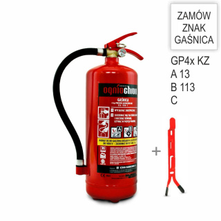 +Gaśnica proszkowa GP-4x ABC /O + wieszak