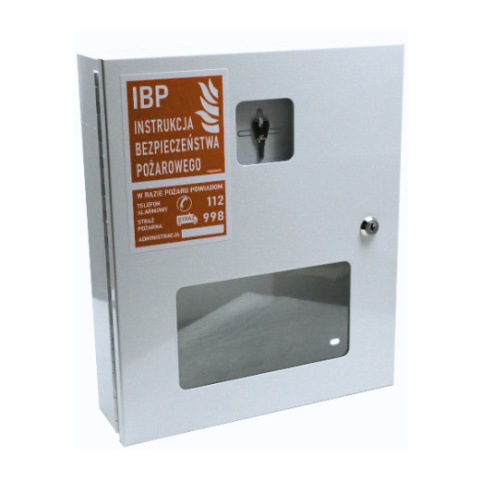 Szafka na instrukcję ppoż. SI-1F-360 Z Oknem BIAŁA