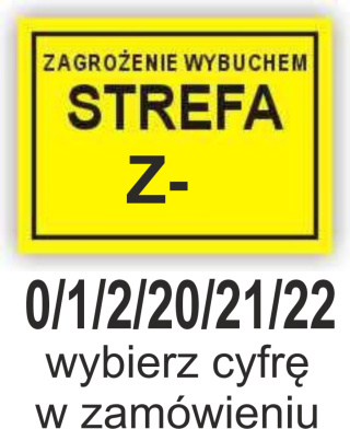 Znak 12 Strefa zagrożenia wybuchem 150x200