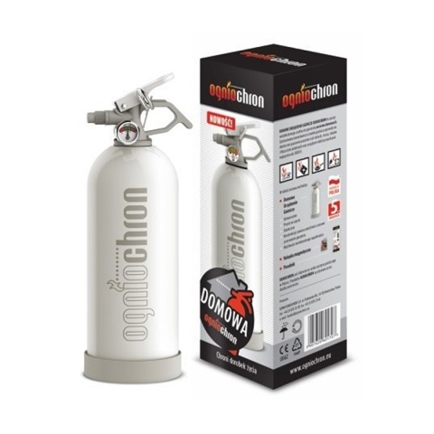 Gaśnica domowa 1kg ABF - DOMOWY STRAŻAK - biały