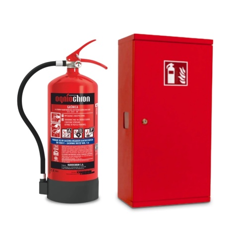 Gaśnica pianowa GPN-6x ABF Ogniochron + Szafka SG600SL BO