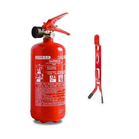 Gaśnica pianowa GWF-3x ABF/G + wieszak