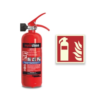 Gaśnica pianowa GWG-2x ABF/O + znak