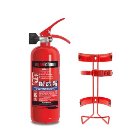 Gaśnica pianowa GWG-2x ABF/OGNIOCHRON + wieszak