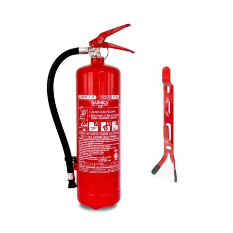 Gaśnica proszkowa GP- 4x ABC /GZWM+ wieszak