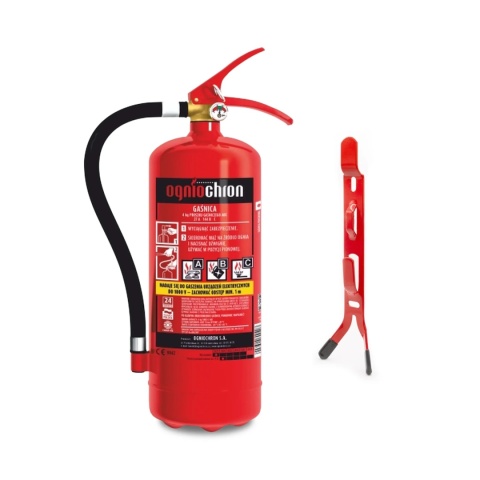 Gaśnica proszkowa GP-4x ABC /OGNIOCHRON + wieszak