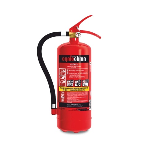 Gaśnica proszkowa GP-4x ABC /OGNIOCHRON + znak
