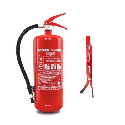 Gaśnica proszkowa GP- 6x ABC /GZWM+ wieszak