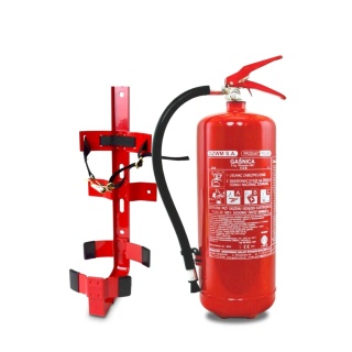 Gaśnica proszkowa GP- 6x ABC GZWM + wieszak VEHICLE