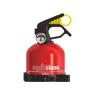 Gaśnica samochodowa 1kg z manometrem ABC z uchwytem