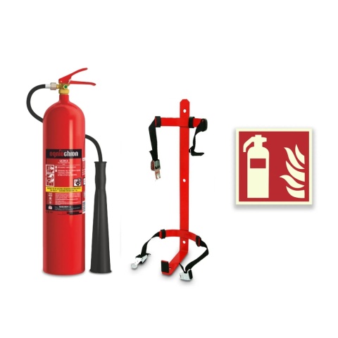 Gaśnica śniegowa GS-5x B /O + wieszak + znak