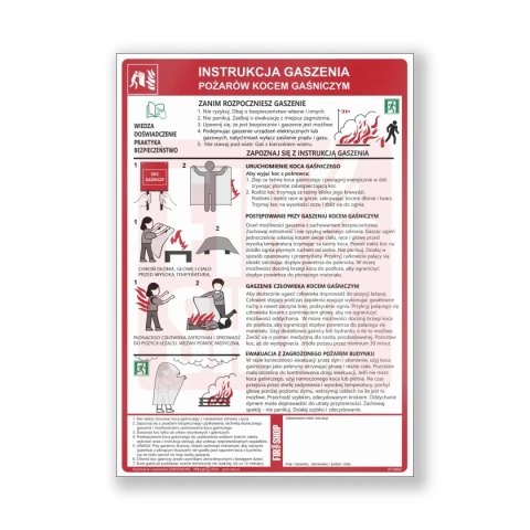 Instrukcja ppoż. gaszenia kocem gaśniczym