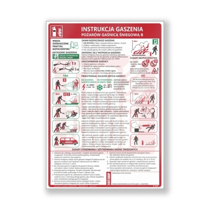 Instrukcja PPOZ gaszenia pożarów gaśnicą śniegową