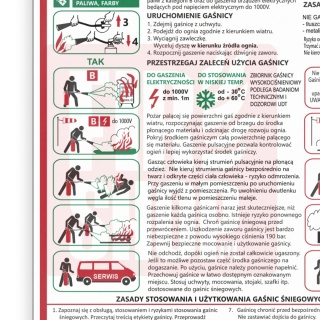 Instrukcja PPOZ gaszenia pożarów gaśnicą śniegową