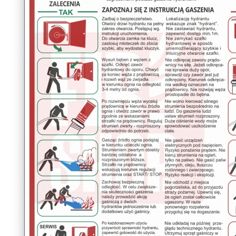Instrukcja PPOZ gaszenia pożarów za pomocą hyd. 25