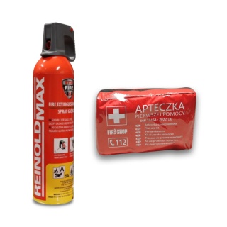 Spray gaśniczy REINOLDMAX 750ml + Apteczka DIN L-2