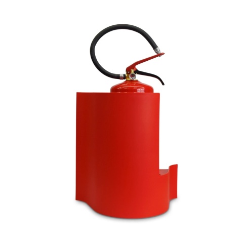 Stojak - osłona WAVES fala wiszący na gaśnicę RED