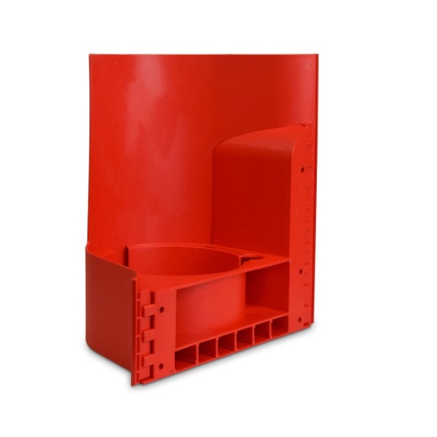 Stojak - osłona WAVES fala wiszący na gaśnicę RED