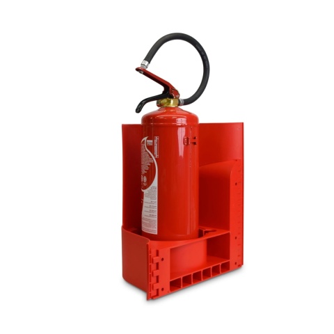 Stojak - osłona WAVES fala wiszący na gaśnicę RED