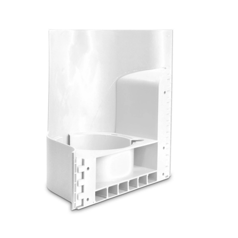 Stojak - osłona WAVES fala wiszący na gaśnicę WHITE