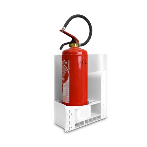 Stojak - osłona WAVES fala wiszący na gaśnicę WHITE