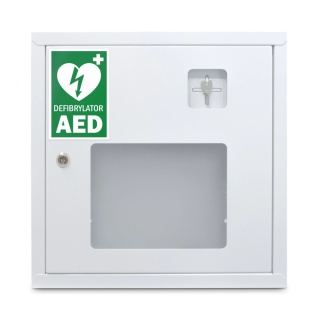 Szafka na defibrylator MB biała