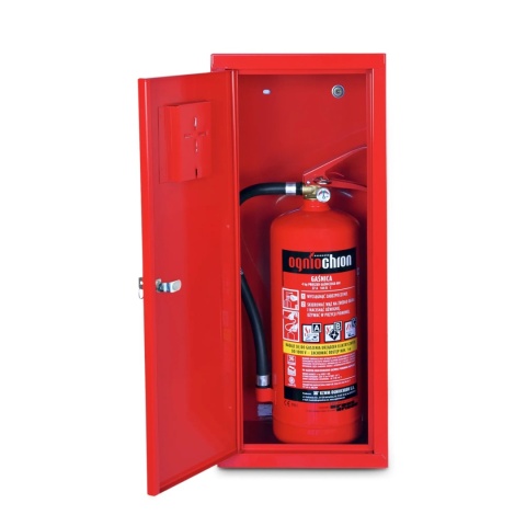 Szafka na gaśnice SG600 bez okna /M czerwona 3000