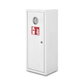 Szafka na gaśnice SG600 bez okna/M biała 9003