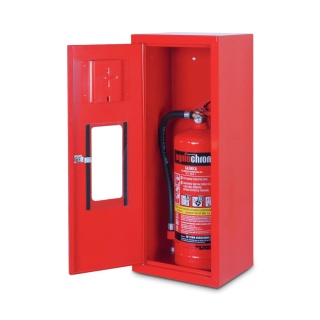 Szafka na gaśnice SG600 z oknem /M czerwona 3000