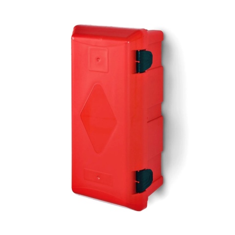 Szafka na gaśnice z tworzywa ADAMAND 6 bez okna Czerwona