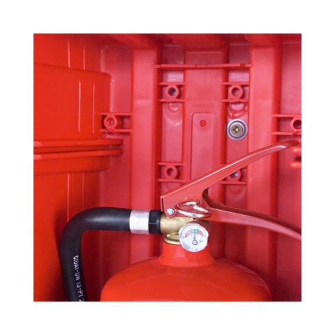 Szafka na gaśnice z tworzywa ADAMAND 6 z oknem