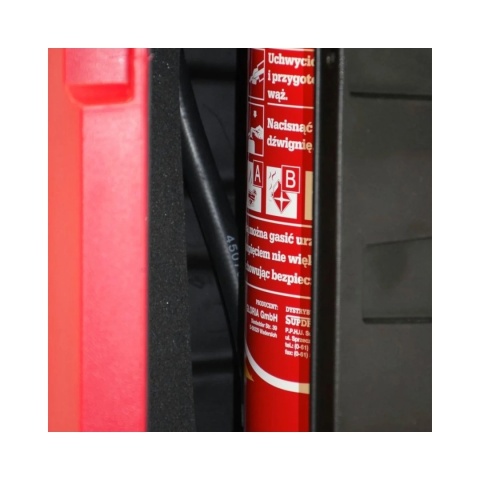 Szafka na gaśnice z tworzywa DIA-MONT z opaskami