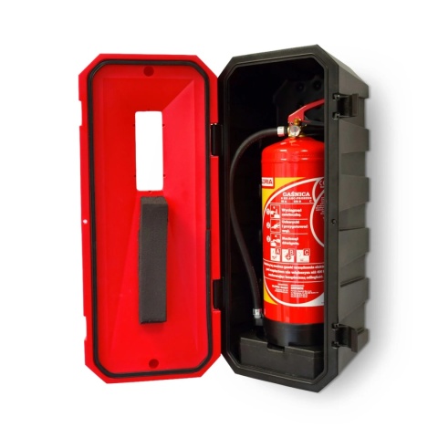 Szafka na gaśnice z tworzywa PE DIA-MONT z podstawą