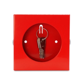 Szafka na klucz do drzwi ewakuacyjnych MB Mini czerwona