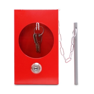 Szafka na klucz ze zbijakiem czerwona SKL- M