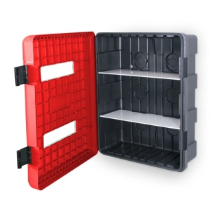 Szafka z tworzywa DUAL RED 616/735/270 Z Oknem