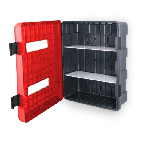 Szafka z tworzywa DUAL RED 616/735/270 Z Oknem