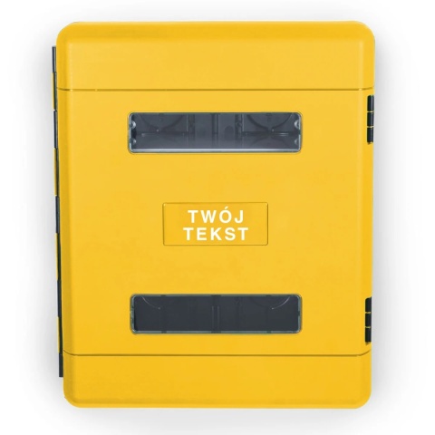 Szafka z tworzywa DUAL YELLOW 616/735/270 Z Oknem