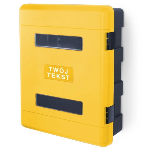 Szafka z tworzywa DUAL YELLOW 616/735/270 Z Oknem