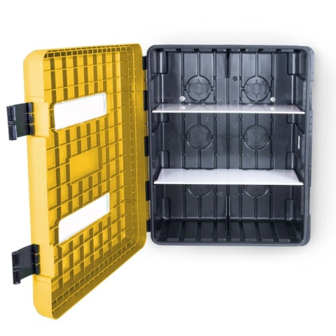 Szafka z tworzywa DUAL YELLOW 616/735/270 Z Oknem