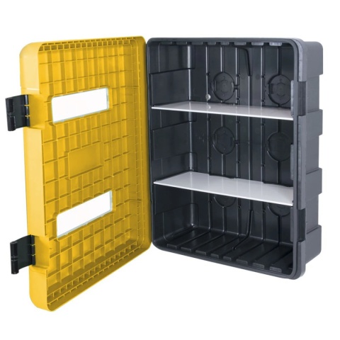 Szafka z tworzywa DUAL YELLOW 616/735/270 Z Oknem