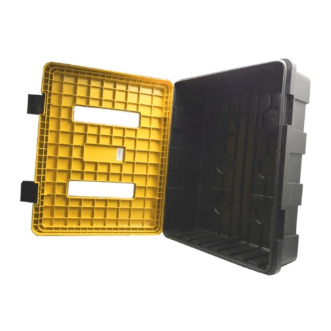 Szafka z tworzywa DUAL YELLOW 616/735/270 Z Oknem