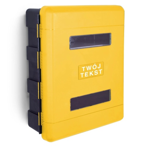 Szafka z tworzywa DUAL YELLOW 616/735/270 Z Oknem